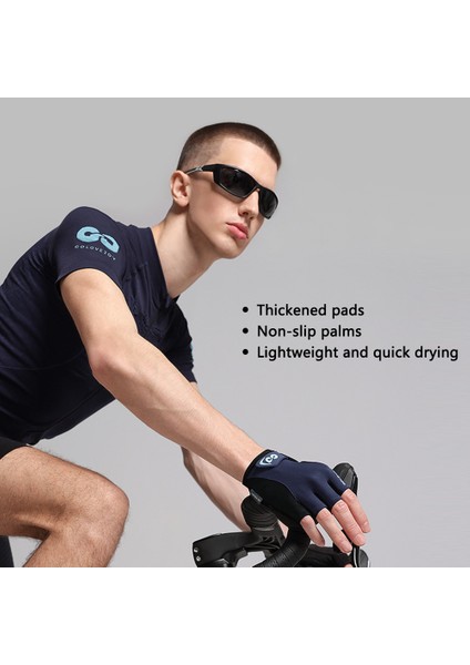 XG81 1 Çift Yarım Parmak Eldiven Kaymaz Şok Emici Eldivenler Erkekler, Kadınlar Için-Gri/m (Yurt Dışından) fiyatları