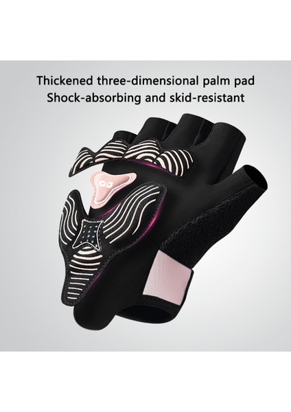 XG81 1 Çift Yarım Parmak Eldiven Kaymaz Şok Emici Eldivenler Erkekler, Kadınlar Için-Gri/m (Yurt Dışından) modelleri