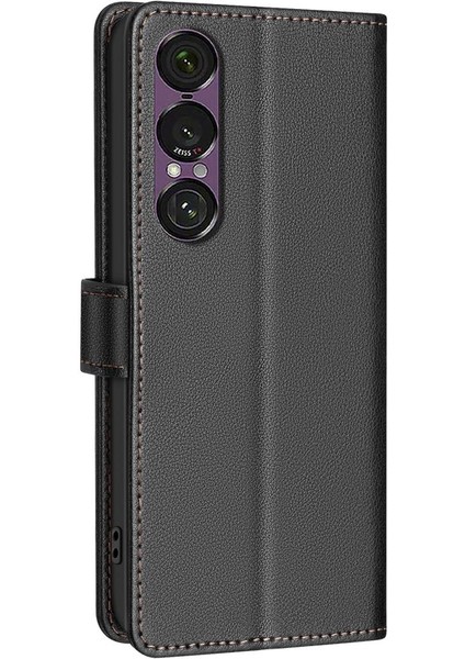 Sony Xperia 1 Vıı Için Litchi Dokulu Rfıd Pu Kılıf (Yurt Dışından) indirimleri