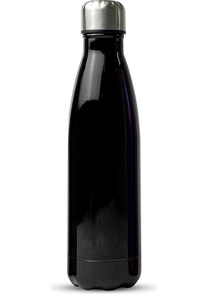 Junsunmay 750 ml 304 Paslanmaz Çelik Çift Katmanlı Yalıtımlı Bardak Ofis Okul Spor Salonu Su Şişesi (Bpa Içermez, Fda Sertifikası Yok)-Siyah (Yurt Dışından)