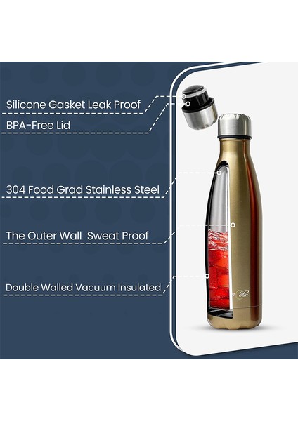 Junsunmay 750 ml 304 Paslanmaz Çelik Çift Katmanlı Yalıtımlı Bardak Ofis Okul Spor Salonu Su Şişesi (Bpa Içermez, Fda Sertifikası Yok)-Kırmızı (Yurt Dışından) modelleri