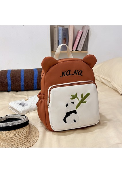 Karikatür Sevimli Küçük Panda Okul Çantası Anaokulu Omuz Çantası (Yurt Dışından)