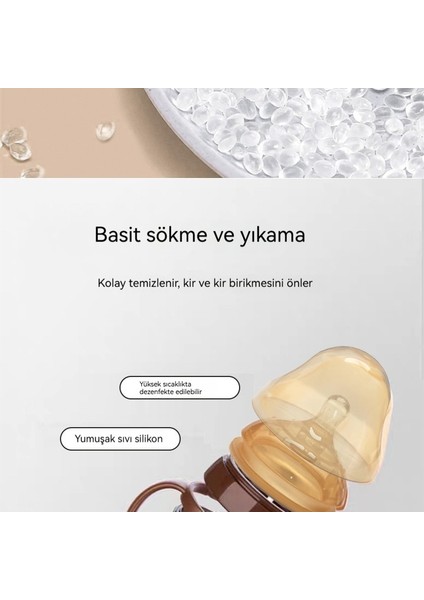 Bebek Simülasyonu Anne Sütü Gerçek Hissi Geniş Kalibreli Şişkinlik Karşıtı Silikon Şişe (Yurt Dışından) fırsatları