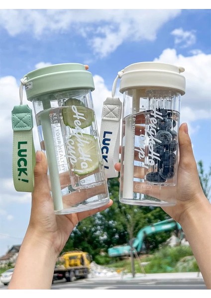 Yeni Kız Yüksek Görünümlü Pipetli Fincan Öğrenci Çay Ayırma Çiçek Çay Fincanı (Yurt Dışından) fiyatları