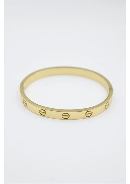 Crt Model Taşsız Bilezik - Altın