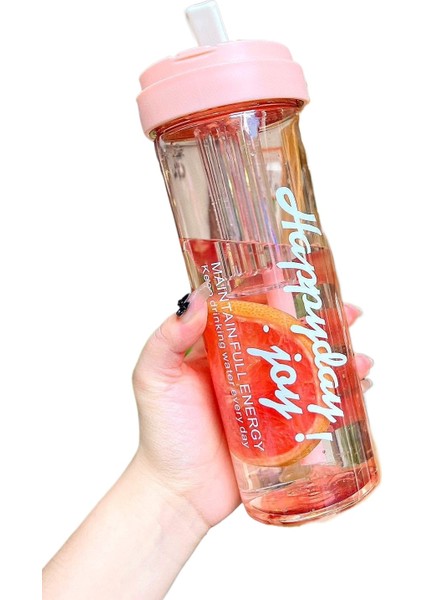 Yüksek Görünümlü Internet Ünlü Pipetli Plastik Bardak (Yurt Dışından)