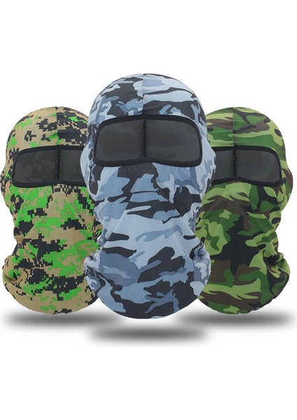 Mavi Stil Taktik Kamuflaj Balaclava Kayak Maskesi Bisiklet Tam Yüz Kapak Kafa Ordu Erkek Bandana Boyun Körüğü Serin Wargame Cp Askeri Şapkalar (Yurt Dışından) fiyatları