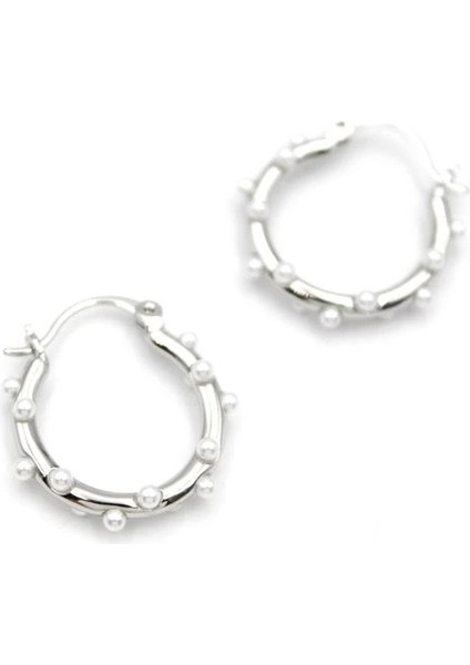 İncili Halka Küpe - Gümüş fiyatları