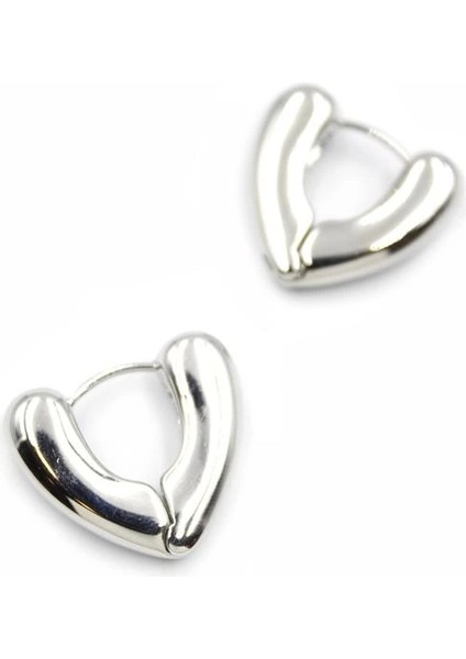 Kalp Küpe - Gümüş