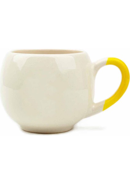 Çiçek Kafa Krem Parlak Balon Kupa - Hediye Seramik Kupa fiyatları