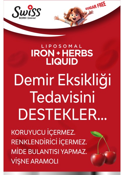 Swiss Bork Iron Herbs Lıquıd Kıds 150 ml Sirop fiyatları