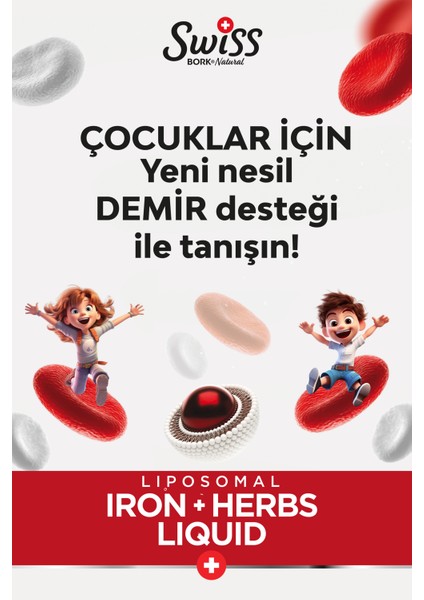 Swiss Bork Iron Herbs Lıquıd Kıds 150 ml Sirop modelleri