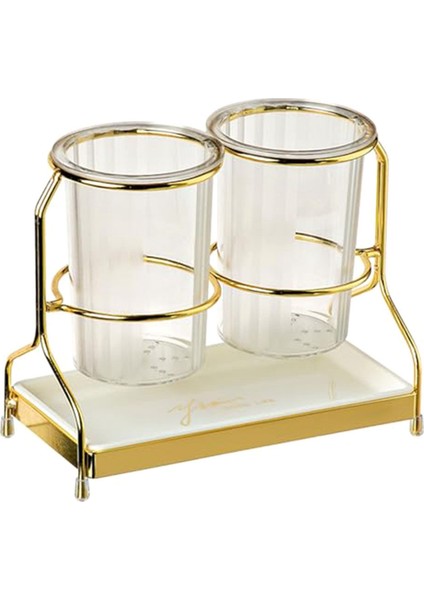 Metal Raflı Sofra Takımı, Mutfak Eşyası Tutucu, Sofra Takımı Tutucu, Çatal Bıçak Takımı Saklama Düzenleyici, B (Yurt Dışından)