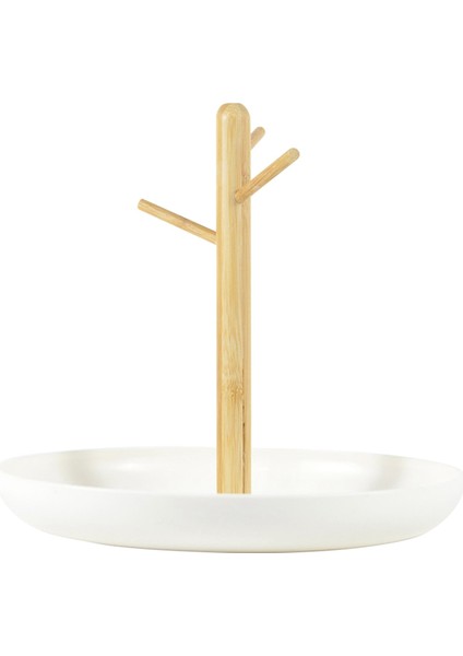 Giriş Masası Için Anahtar Tepsisi, Anahtarlar, Bilezikler, Saatler, Mücevherler ve Telefonlar Için 3 Katlı Ahşap Raflı Her Şeyi Kapsayan Tepsi Düzenleyici (Yurt Dışından)