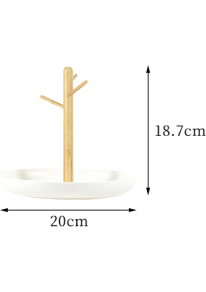Giriş Masası Için Anahtar Tepsisi, Anahtarlar, Bilezikler, Saatler, Mücevherler ve Telefonlar Için 3 Katlı Ahşap Raflı Her Şeyi Kapsayan Tepsi Düzenleyici (Yurt Dışından) indirimleri