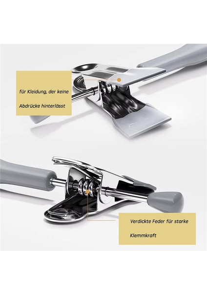 12 Inç Ağır Hizmet Tipi Pantolon Etek Askıları Klipsli, Kot Pantolonlar Için Metal Pantolon Askısı Siyah Dokumasız Şortlar 10'lu Paket Gri (Yurt Dışından) fırsatları