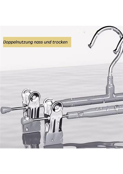 12 Inç Ağır Hizmet Tipi Pantolon Etek Askıları Klipsli, Kot Pantolonlar Için Metal Pantolon Askısı Siyah Dokumasız Şortlar 10'lu Paket Gri (Yurt Dışından) indirimleri