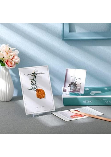 20 Adet Üçgen Akrilik Şövale Standı, Mini Resim Çerçevesi Standı, Tabak Tutucu, Fotoğraf Tutucu Standı (Yurt Dışından) modelleri