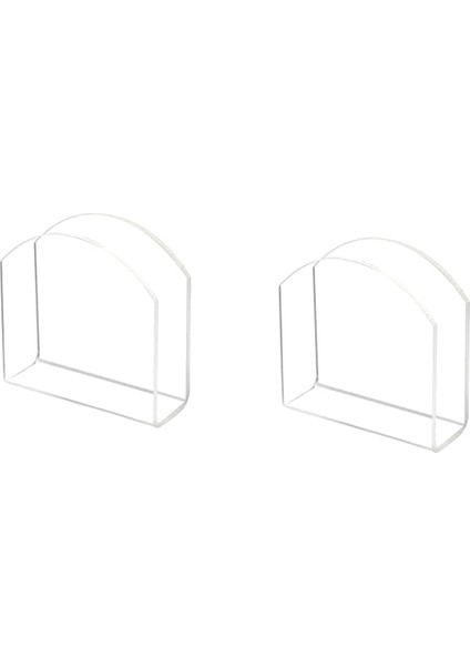 Masa Için 2 Adet Akrilik Şeffaf Peçetelik, Kağıt Peçetelik, Mendillik, Stand Dağıtıcı, Masaüstü Bağımsız Saklama Kutusu (Yurt Dışından)