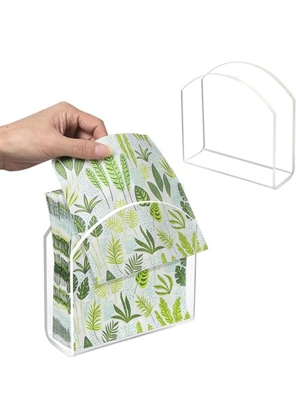 Masa Için 2 Adet Akrilik Şeffaf Peçetelik, Kağıt Peçetelik, Mendillik, Stand Dağıtıcı, Masaüstü Bağımsız Saklama Kutusu (Yurt Dışından) fiyatları