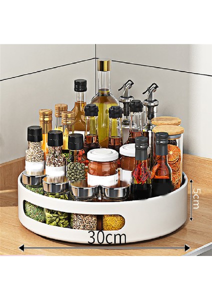 Paket Döner Tabla Dolap Düzenleyici, Mutfak Depolama Için Çok Işlevli Baharat Rafı, Baharat Düzenleyici Tutucu (Yurt Dışından) indirimleri