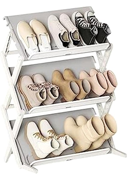 Basit Ev Tipi Çok Katmanlı Yerden Tasarruf Sağlayan Saklama Katlanır Ayakkabılık Çok Amaçlı Saklama Ayakkabı Kutusu Ayakkabı (Yurt Dışından)