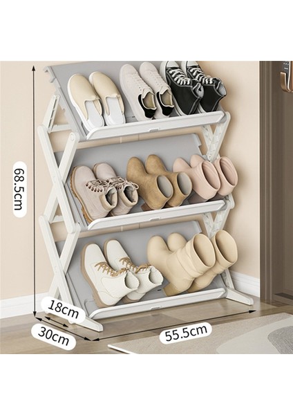 Basit Ev Tipi Çok Katmanlı Yerden Tasarruf Sağlayan Saklama Katlanır Ayakkabılık Çok Amaçlı Saklama Ayakkabı Kutusu Ayakkabı (Yurt Dışından) fırsatları