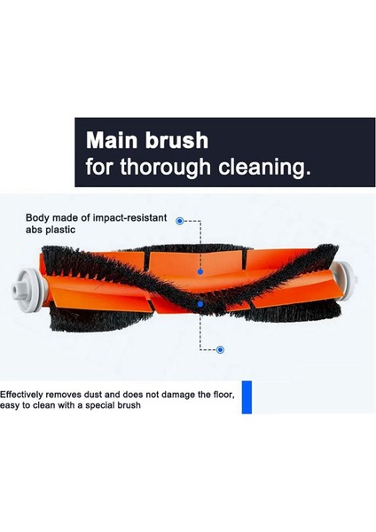 Xiaomi Mi Robot Vacuum-Mop 2 Pro/lite MJST1SHW Mjstl Ana Yan Fırça Hepa Filtre Paspas Bezi Elektrikli Süpürge Parçaları (Yurt Dışından) fiyatları