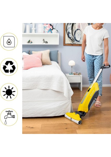 Karcher Fc7 Fc5 Fc3 FC3D Ewm2 Elektrikli Sert Zemin Temizleyicisi Için Mikrofiber Silindir Seti 2.055-007.0/2.055-006.0 Gri (Yurt Dışından) fırsatları
