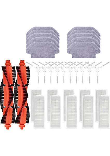 Xiaomi Robot Süpürge S10 S12 T12 B106GL/ Mop 2s XMSTJQR2S / 3c B106CN Parçaları Ana Yan Fırça Hepa Filtre Mop Bezi (Yurt Dışından)