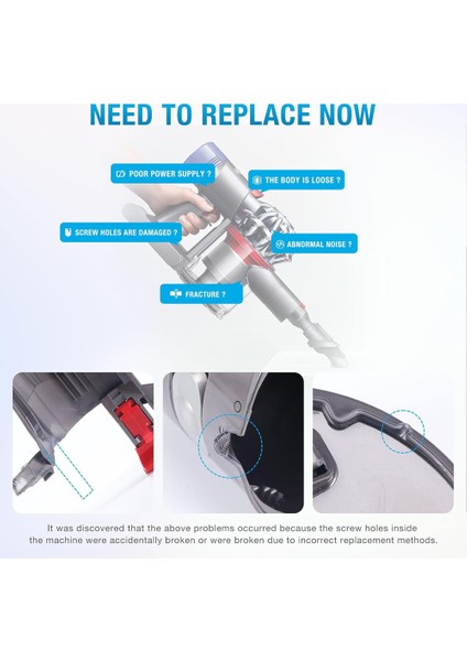 Dyson SV10 Ana Gövde Montajı Süpürgesi Parçası 967812-01 Için Ana Gövde Montajı Muhafazası Değişimi, SV10 Animal Için (Yurt Dışından) fırsatları