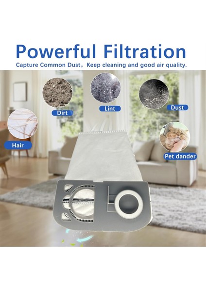 Riccar R25 Serisi R25S, R25D, R25P Elektrikli Süpürgeler Için 8 Adet Yedek Toz Torbası Dikey Süpürgeler Filtre Parçası R25HC-6 (Yurt Dışından) indirimleri