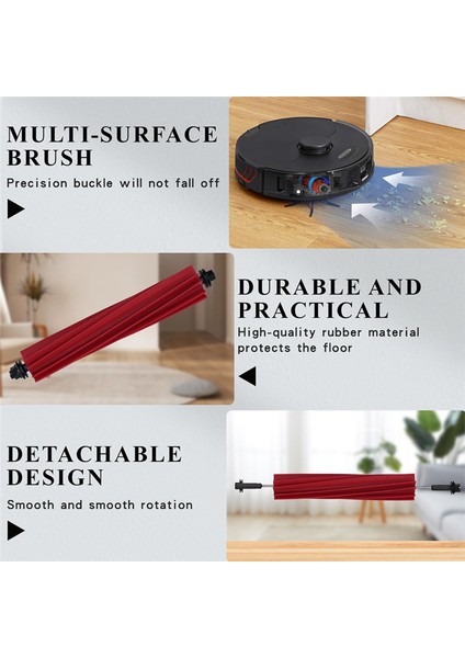 Roborock S8 Pro Ultra / S8+ / S8 Elektrikli Süpürge Yedek Parçaları Için 14 Adet Yıkanabilir Filtre Paspas Bezi Silindir Yan Fırça (Yurt Dışından) modelleri