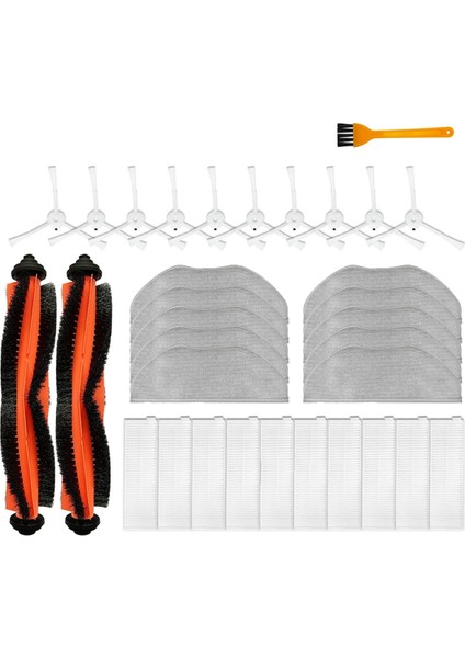 Dynaking R15 Dynaking R15 Rr-Js2 Robot Süpürge Kiti Yedek Parçalar Aksesuarlar Fırça Paspas Bezi Hepa Filtre (Yurt Dışından)