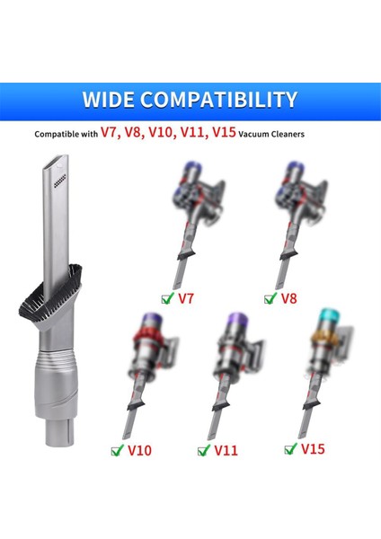 Dyson V15 V12 V11 V10 V8 V7 Elektrikli Süpürge Aksesuarları Için Dar Alanlar Için Garip Alan Aracı (Yurt Dışından) fiyatları
