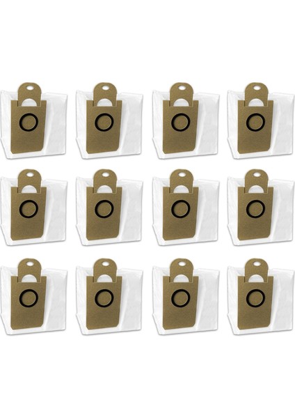 Karingbee S7 Omnı Robot Süpürge Yedek Parça Aksesuarları Toz Torbası Için 12 Adet Uyumlu (Yurt Dışından)