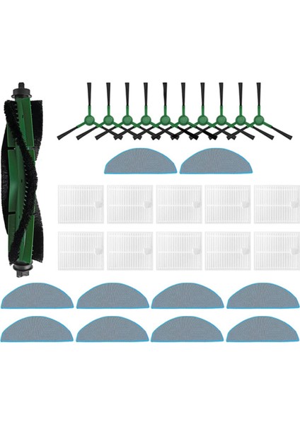 Irobot Roomba Combo Essential, Roomba Vac Essential Parçaları Ana Silindir Yan Fırça Hepa Filtre Paspas Bezi Aksesuarları (Yurt Dışından)