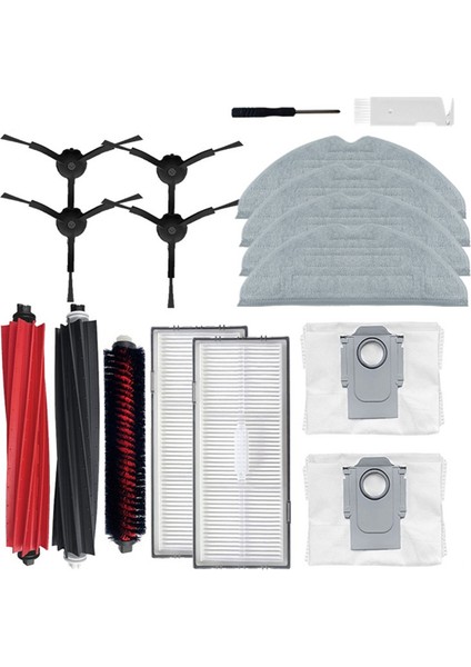 Roborock S8 / S8 + / S8 Pro Ultra / G20 Çift Silindirli Silikon Robot Süpürge Parçaları Için Ana Fırça Yan Fırça (Yurt Dışından) fırsatları