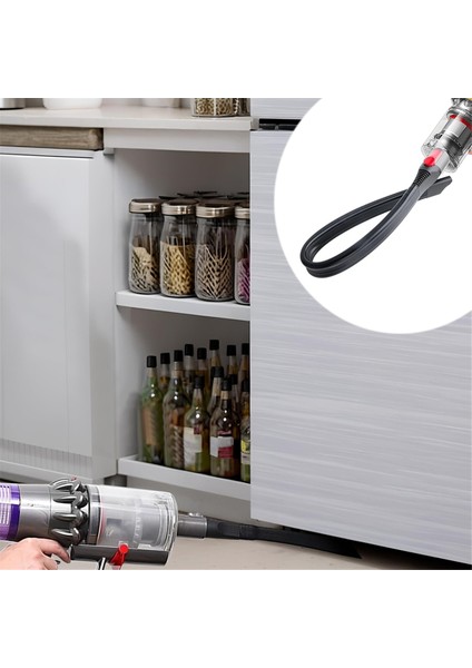 Dyson V15 V12 V11 V10 V8 V7 Elektrikli Süpürge Için Esnek Dar Alan Başlığı Elektrikli Süpürge Aparatı Uzun Düz Başlık (Yurt Dışından) modelleri