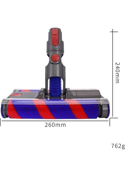 Dyson V7 V8 V10 V11 Serisi Için Yedek Elektrikli Süpürge Başlığı, Yumuşak Silindir Temizleme Başlığı, Çift Silindir Fırça (Yurt Dışından)