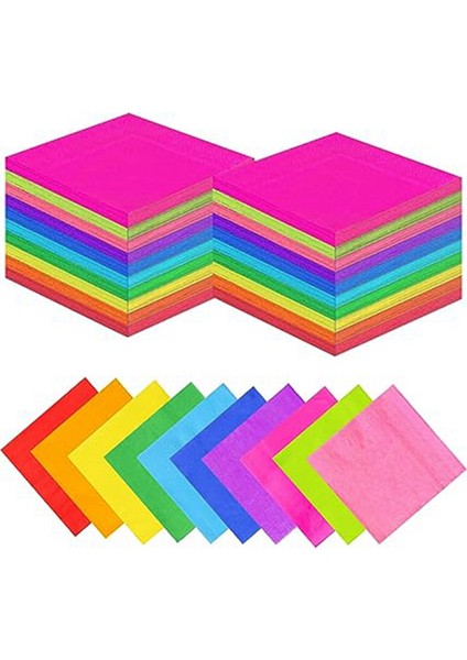 400 Adet Kokteyl Peçetesi Tek Kullanımlık Peçeteler Çift Katmanlı Baskılı Kağıt Peçeteler Ev ve Parti Hediyeleri Için Yüz Mendili (Yurt Dışından)