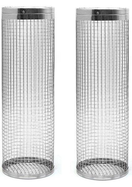 Parçalı Tekerlekli Izgara Sepeti - Gelmiş Geçmiş En Iyi Izgara Sepeti, Yuvarlak Paslanmaz Çelik Izgara Teli, Kamp Izgarası (Yurt Dışından)