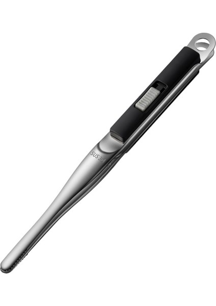 Paslanmaz Çelik Barbekü Klipsi Et Pişirme Gereçleri Mutfak Maşası Kamp Barbekü Salata Pişirme Aksesuarları, Siyah (Yurt Dışından)