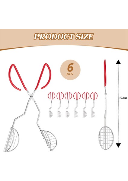 Kırmızı Plastik Klipsli 6 Adet Paslanmaz Çelik Taco Kabuğu Maşası, Ev Yapımı Tortilla Kabukları Taco Kabukları Yapımı Için Taco Presi (Yurt Dışından) modelleri