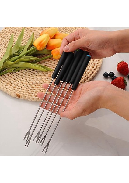 Paslanmaz Çelik Fondü Çatalları, Çikolata Çeşmesi Peynir Fondü Kavrulmuş Hatmi Için Uzun Çatal Peynir Fondü Çatalları (Yurt Dışından) indirimleri