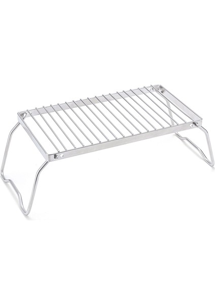 Açık Hava Çizgili Barbekü Izgarası Barbekü Uzun Paslanmaz Çelik Tencere Katlanır Braket Taşınabilir Raf Drenaj Rafı (Yurt Dışından)