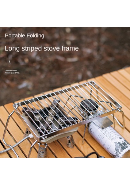Açık Hava Çizgili Barbekü Izgarası Barbekü Uzun Paslanmaz Çelik Tencere Katlanır Braket Taşınabilir Raf Drenaj Rafı (Yurt Dışından) fırsatları