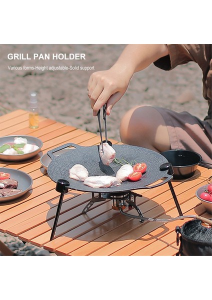 Çok Işlevli Barbekü Tepsi Rafı Tencere Rafı Taşınabilir Ayarlanabilir Üç Ayaklı Barbekü Rafı Kamp Malzemeleri (Yurt Dışından) fırsatları