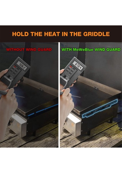 22 Inç Blackstone Izgara Için Manyetik Rüzgar Koruyucular, Paslanmaz Çelik Ekranlar Alevi Korur, Izgara Aksesuarları - 22 Inç (Yurt Dışından) fiyatları
