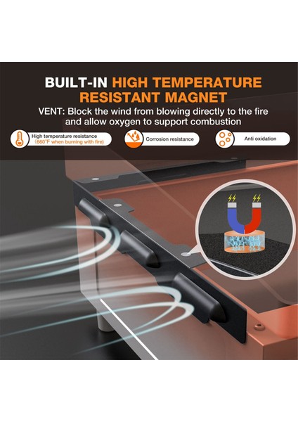 22 Inç Blackstone Izgara Için Manyetik Rüzgar Koruyucular, Paslanmaz Çelik Ekranlar Alevi Korur, Izgara Aksesuarları - 22 Inç (Yurt Dışından) modelleri